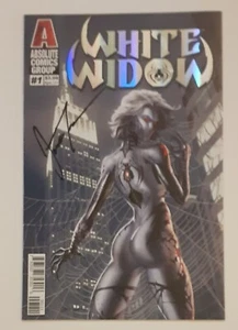 WEISSE WIDOW #1 doppelt signiert Jamie Tyndall Benny Powell absolute Comics FOLIE - Bild 1 von 1
