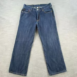 Jeans uomo Lucky Brand taglia 30 gamba dritta blu jeans denim lavaggio scuro - Foto 1 di 14