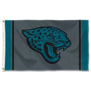 Jacksonville Jaguars Football 3x5 ft Black Sideline Flag - Ideal NFL Gift Banner - Picture 1 of 1