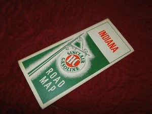 VINTAGE 1940 SINCLAIR HC GAS & ÖL INDIANA STATE STRASSENKARTE LOT A-73 - Bild 1 von 5