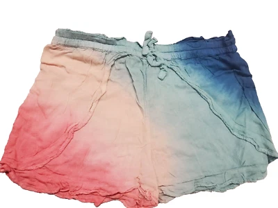 Ella Moss девочек Ella Moss девочек галстук краситель розовый синий вуаль шорты размер 12 - Изображение 1 из 4