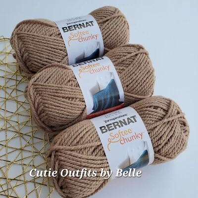 3 PACK Bernat Softee Chunky Yarn, MORE Colors, Super Bulky 3.5 oz/100g - Image 1 of 4