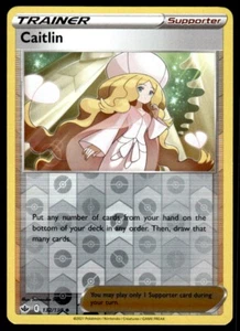 Caitlin #132/198 Reverse Holo 2021 Pokemon Chilling Reign LP - Picture 1 of 2