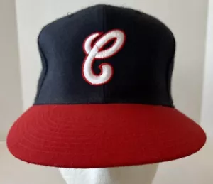 Chicago White Sox Hat VTG New Era Pro Model Blue Red Script C Wool 6 7/8 MLB - Picture 1 of 11