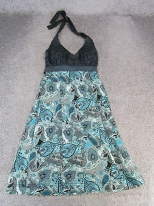 Athleta Dress Womens 2 Blue Gray Pack Everywhere Halter - Picture 1 of 11