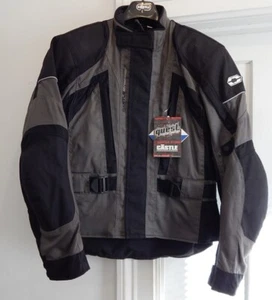 Castle Quest Men's Motorcycle Jacket Textile Anthracite/Black size Large New - Picture 1 of 1