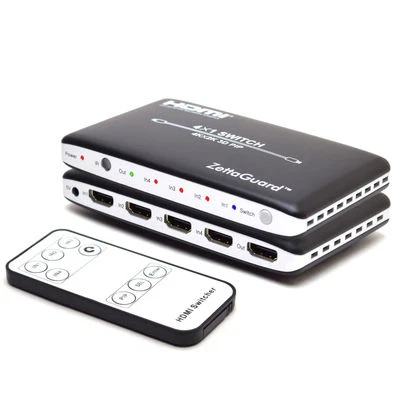 Zettaguard 4K x 2K 4 Port High-Speed 4 x 1 HDMI Switch with PIP & IR Remote Ctrl