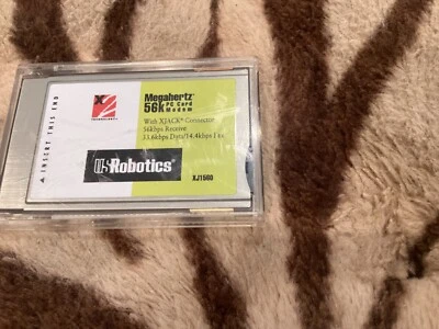 US Robotics Megahertz 56k PC Card Modem XJACK XJ1560  - Image 1 of 3