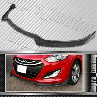 Labio del alerón del parachoques delantero para Hyundai Elantra GT 2013-2017 hatchback (negro mate) Foto 1 de 4