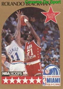 014 ROLANDO BLAKMAN ALL-STAR WEST DALLAS MAVERICKS CARD NBA HOOPS 1990 - Picture 1 of 2