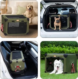 Dog Crate Foldable Carrier Small & Medium Dogs Cats 80x58x58cm RRP £75 FREE P&P - Picture 1 of 7