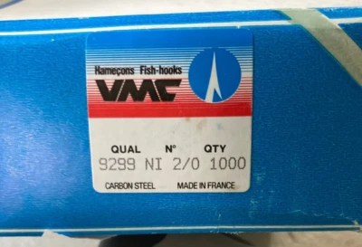 100 VMC 2/0 Carbon steel beak offset kirbed octopus hooks  FREE FAST SHIPPING - Image 1 of 4