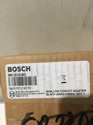 Bosch MIC-SCA-BD Adaptador de conducto poco profundo, arena negra Foto 1 de 3