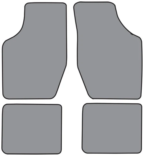 1988-1991 Oldsmobile Cutlass Calais Cutpile Carpet Floor Mat 4pc - Image 1 of 1