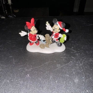 Department 56 Disney Mickie & Minnie Mouse Treat For Dog Village Piece - Picture 1 of 3