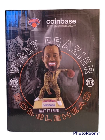 Walt Frazier New York Knicks/COINBASE, Bobblehead NBA Basketball MSG Cover