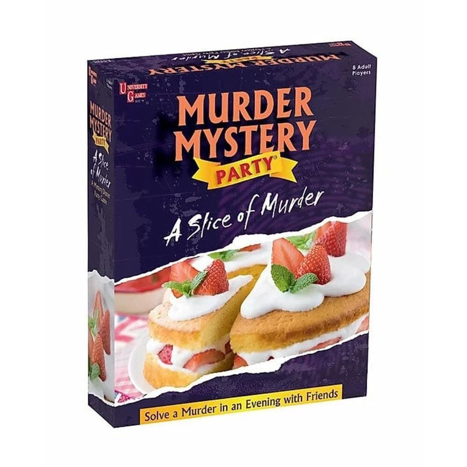 a Slice of Murder Mystery Party Game - Board Game University Games 33219
