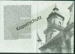 Die Stadtkirche Aalen altes Faltblatt Dr. H. Baumhauer Geschichte Informationen - Bild 1 von 1