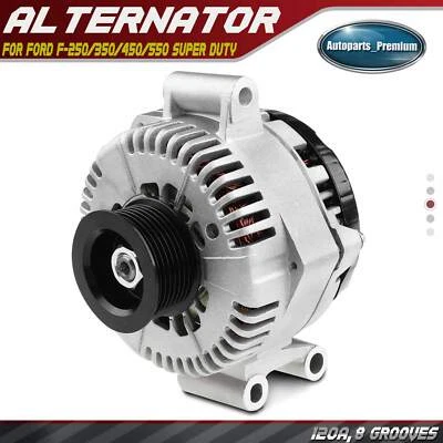 Alternador para Ford F-250 F-350 F450 F550 Super Duty 120A 12V CW polea de 8 ranuras Foto 1 de 4