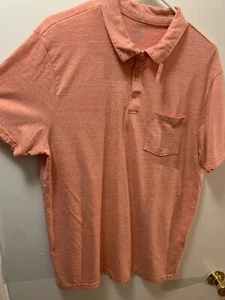 Old Navy Polo Shirt Short Sleeve Orange Mens Size L - Picture 1 of 2