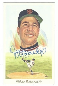 Autographed JUAN MARICHAL Celebration Perez-Steele Post Card With COA - Picture 1 of 1