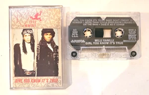MILLI VANILLI Girl You Know Its True Cassette Tape Arista - Vintage 1989 - Picture 1 of 2