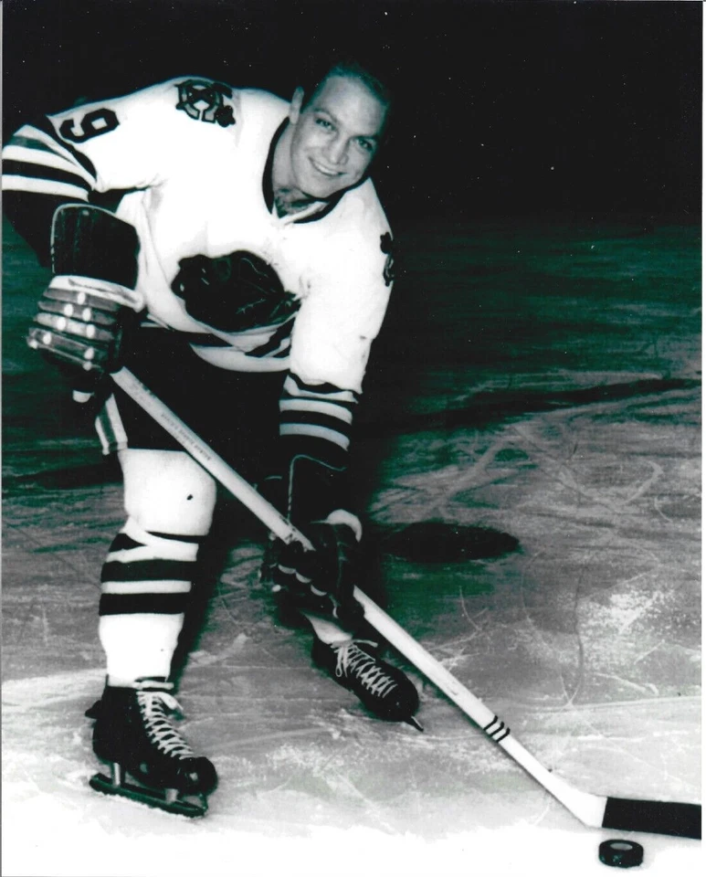 Foto de hockey Bobby Hull-Chicago Blackhawks-8x10 BLANCO Y NEGRO Foto 1 de 1