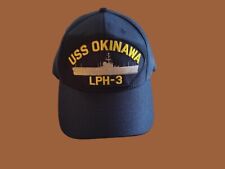 USS OKINAWA LPH-3 NAVY SHIP HAT U.S MILITARY OFFICIAL BALL CAP U.S.A MADE
