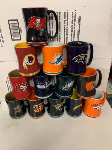 NFL Assorted Teams 14oz Coffee Mug Cup Logo Brands New Cover