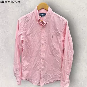 RALPH LAUREN POLO PINK LONG SLEEVE BUTTON UP SHIRT Size Medium - Picture 1 of 3