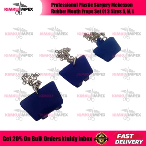 Professional Plastic Surgery Mckesson Rubber Mouth Props Set Of 3 Sizes S, M, L - Picture 1 of 3