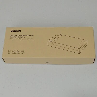 UGREEN USB 3.0 to 3.5 inch SATA External Hard Drive Enclosure - Image 1 of 4