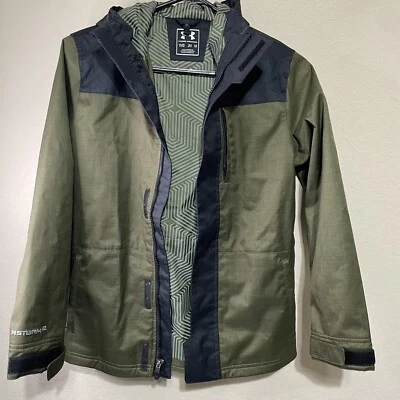 Chaqueta infrarroja Under Armour Boys YMD Storm 2 ColdGear oliva oscuro/negro Foto 1 de 4
