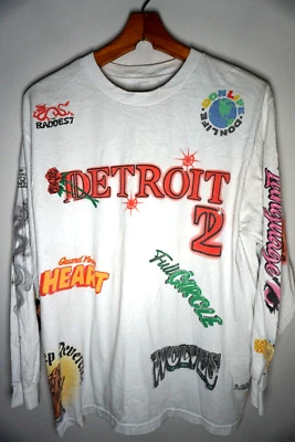 Camisa Big Sean Detroit 2 Grande Para Hombre Estampado Completo Rap Hip Hop Camiseta Rara Y2K Foto 1 de 3