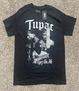Tupac schwarz All Eyes On Me Kurzarm T-Shirt Erwachsene Größe Small Spencer’s - Bild 1 von 6
