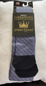 NEW Prince Daniel Celeste Stein Dressy Compression Socks 18-35 mmHg Blue - Picture 1 of 2