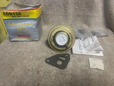 NOS WELLS EGR138 GM EGR VALVE 1979-1986 GMC BUICK CHEVY OLDSMOBILE CADILLAC - Image 1 of 4