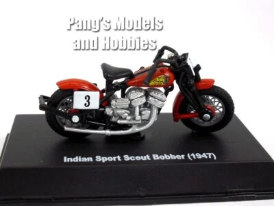 Indian Motorcycle Sport Scout Bobber 1947 1/32 Scale Diecast Model - Image 1 of 4