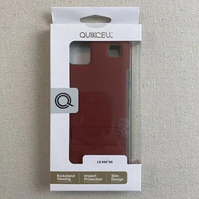 Funda Smartphone Quikcell LG K92 5G-Roja-Vista Pata de cabra-Protección contra impactos-Delgada  Foto 1 de 4