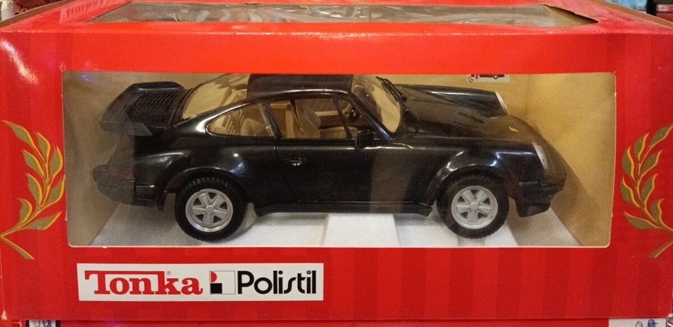 Porsche 911 black Scala 1:16 Made in Italy Polistil Made in Italy Die-Cast Metal - Immagine 1 di 4