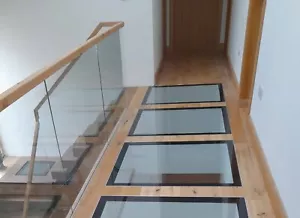 25.5, 31.5 and 33mm Toughened and Laminated Glass. Walk On Glazed Floor Panels - Picture 1 of 6