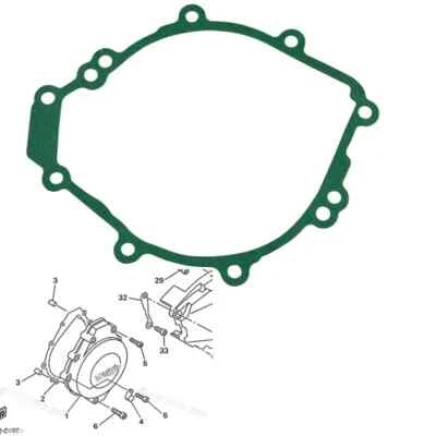Crankcase Generator Cover Gasket For Yamaha YZFR1 98-01 FZ1 FZS1000 01-05 - Image 1 of 4