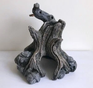 Lizard Cave And Hideout Resin Tree Trunk Crawl Pet Escape Hiding Cave 8.5 x 8" - Picture 1 of 13