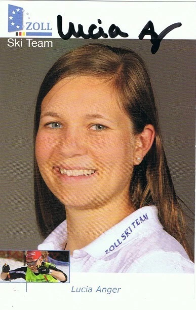 Lucia Anger (Skilanglauf), sign. AK - Bild 1 von 1
