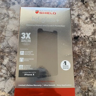 New Zagg Invisible Shield HD Glass+ for iPhone X - Image 1 of 2