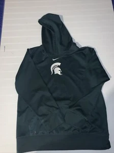 Vintage Nike Boys L Center Swoosh Michigan State University Football Hoodie - Picture 1 of 18