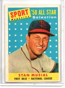 1958 TOPPS STAN MUSIAL SPORT MAGAZINE #476 (EXMT-NM)