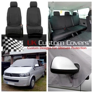 VW Transporter T5/T5.1 Kombi Seat Covers & Screen Wrap (2003-2015) 190 435 245 - Foto 1 di 12