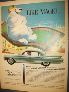 1961 Cadillac large-mag GM Harrison car  air conditioning ad-"Like magic..." - Picture 1 of 1