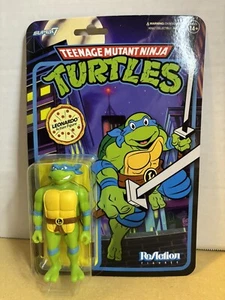 Leonardo 2023 3.75" TMNT Teenage Mutant Ninja Turtles ReAction Super 7 Nuevo en caja - Imagen 1 de 3